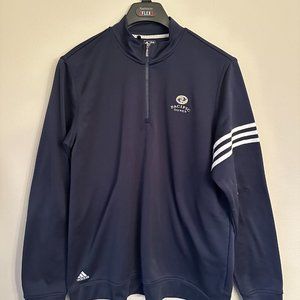 Adidas Climalite Golf Pullover Quarter-Zip Large Pacific Dunes Bandon Men's